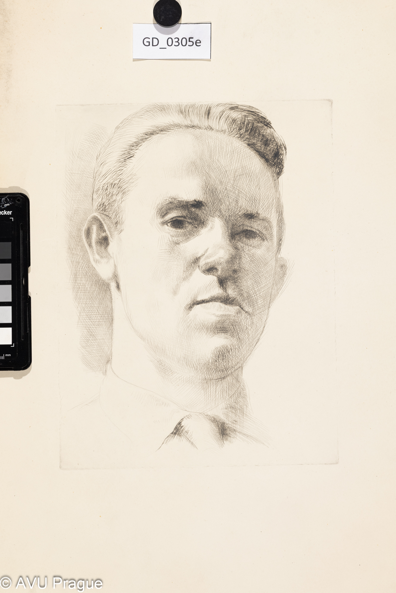 Karel Paták, Oťas Procházka,Suchá jehla, 25,8 x 19,5, 40,1 x 35,5, Pukl