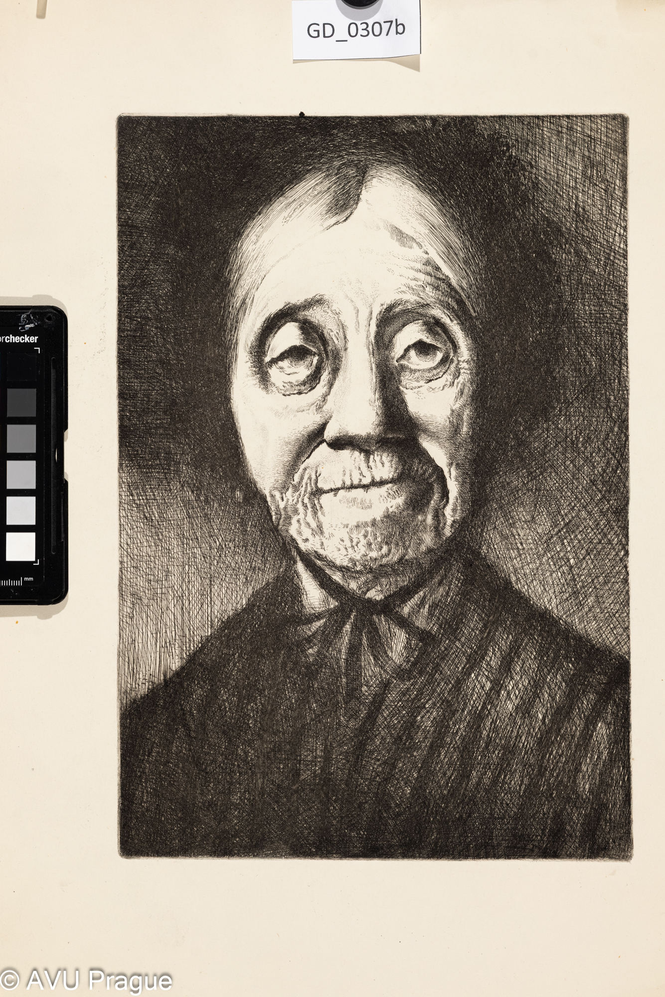 Karel Paták, Stařenka, 1952,Lept, 31,3 x 21,5, 45,8 x 35,2,Pukl