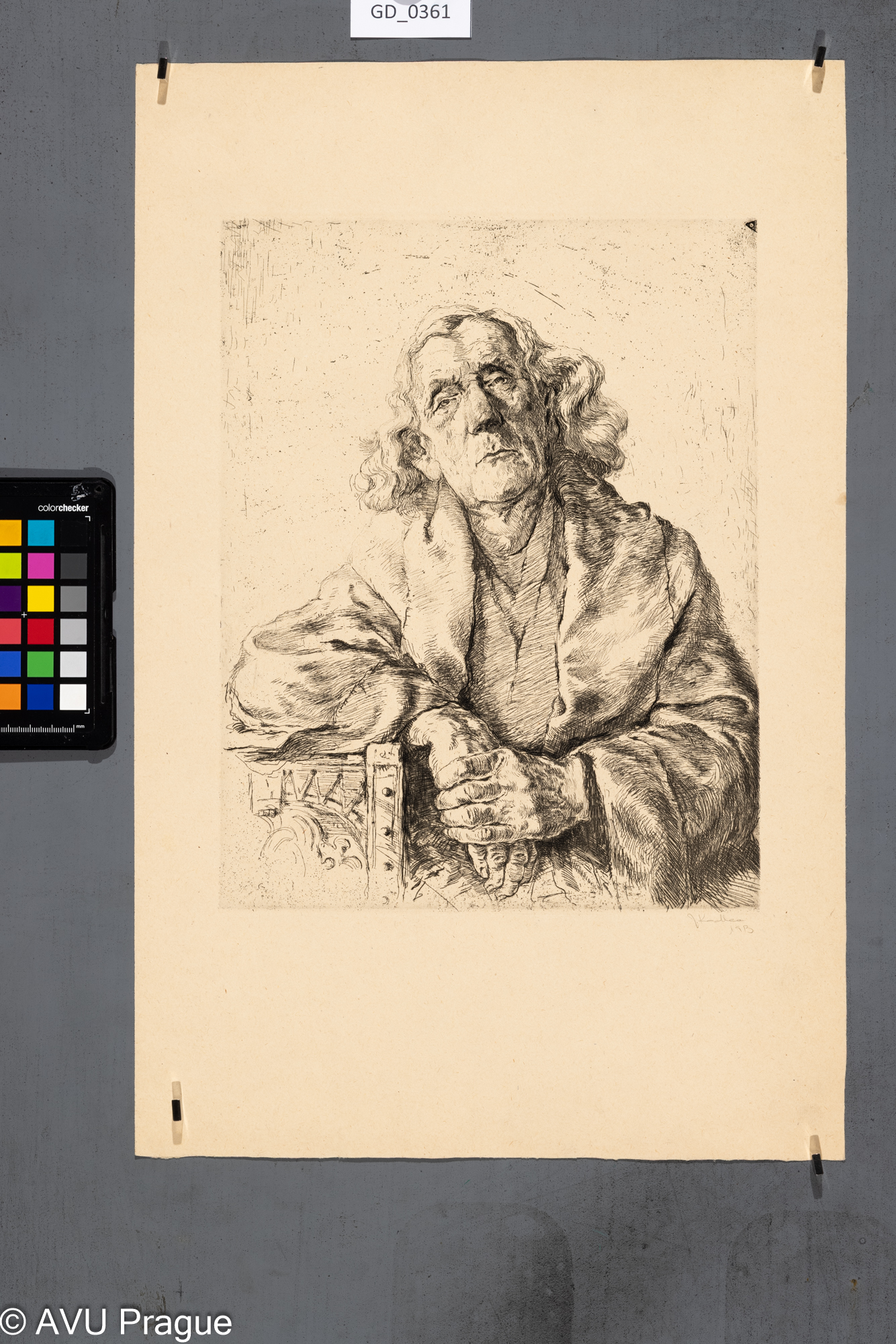 Jaroslav Kadlec, Model, 1953,Lept, 31, 2 x 24,8, 50,4 x 32,7Pukl