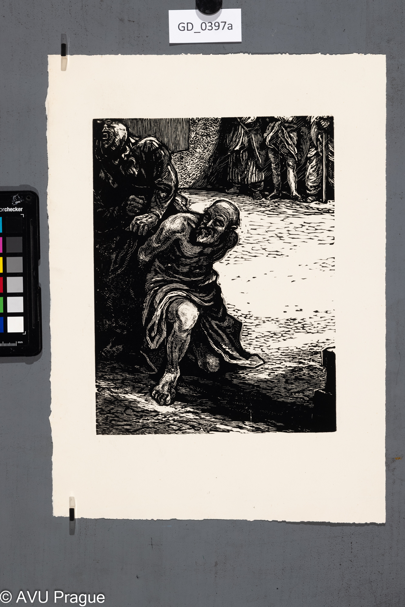 Neurčen, Ilustrace - Zajatec,Dřevoryt, 24 x 18,2, 35,3 x 25Silovský ?