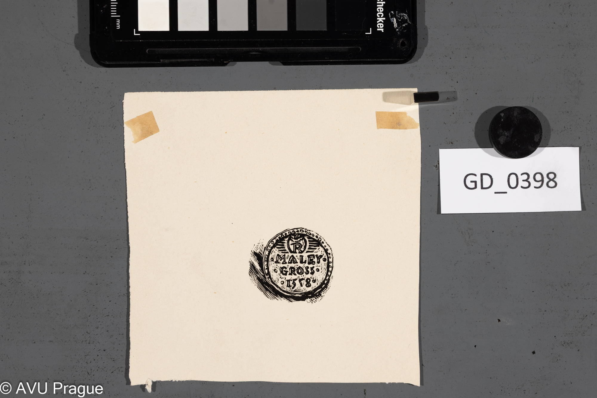 Neurčen, Ilustrace - Groš,Dřevoryt, 11,3 x 11,3Silovský ?