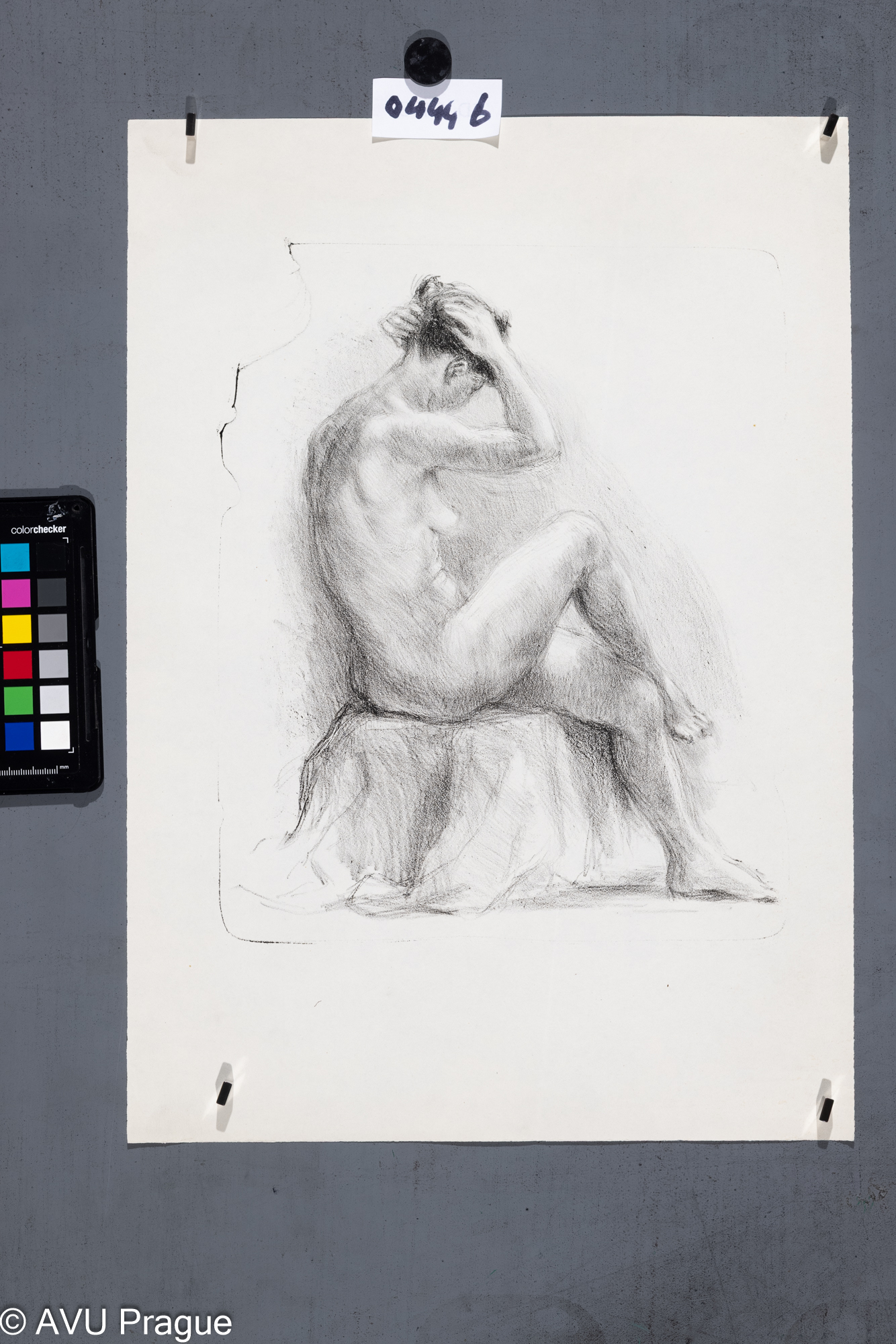 Neurčen, Modelka - aktLitografie, 43,3 x 30.6