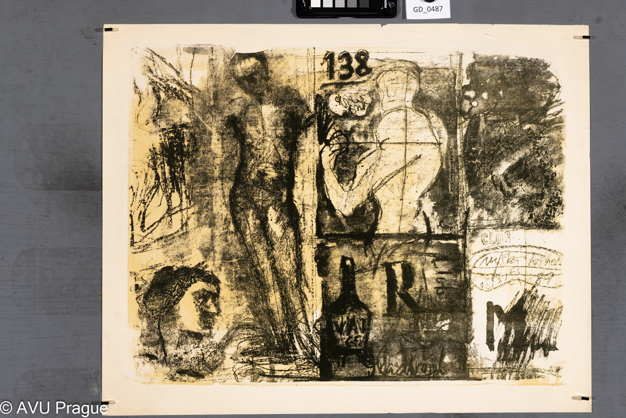 Milena Šoltészová, Club 138,Litografie - podtisk, 42,7 x 54,48,2 x 60,7, Pelc