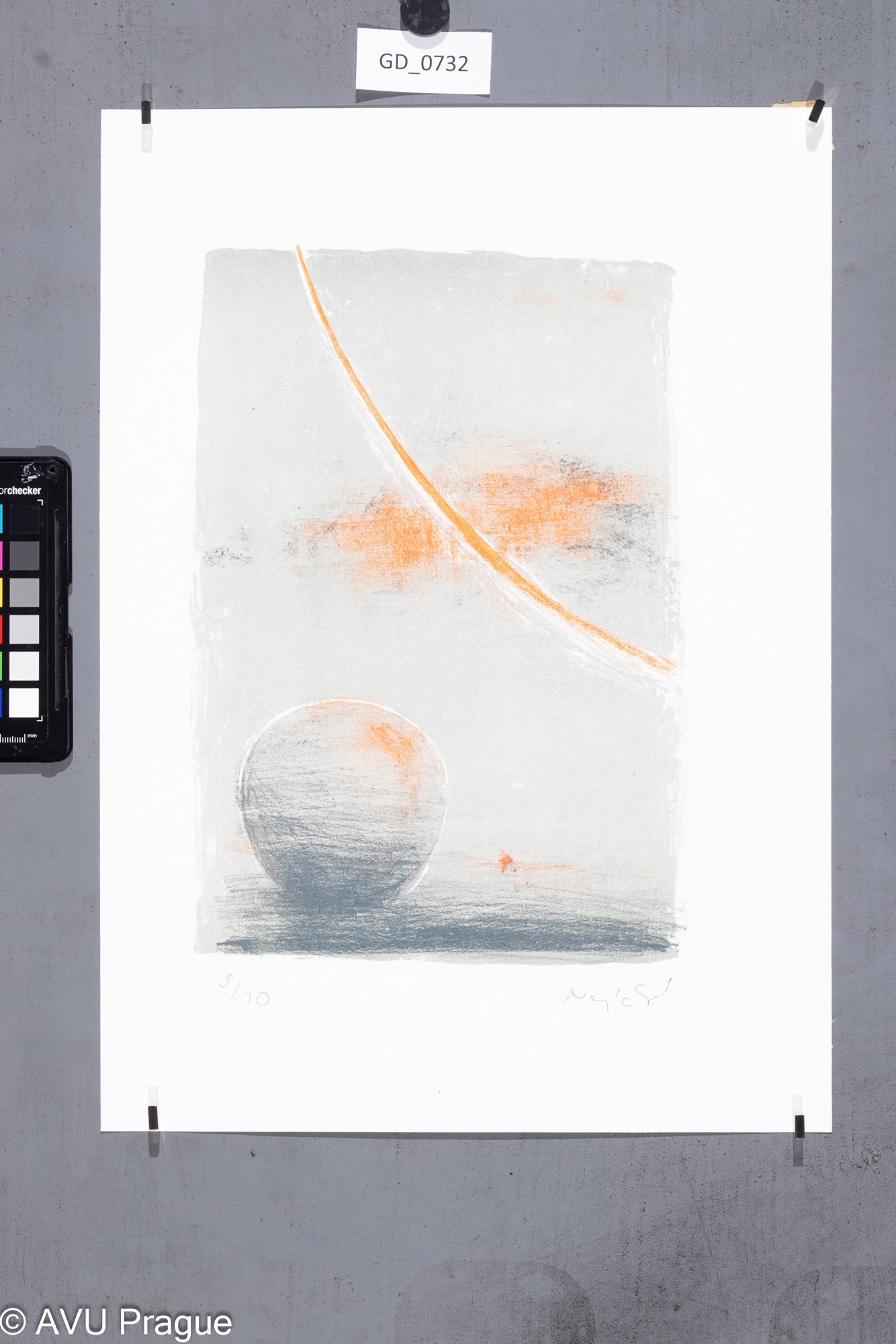 Zuzana Nováčková Kompozice s koulíLitografie 3 barvy29,1 x 20,342 x 29,9Čepelák