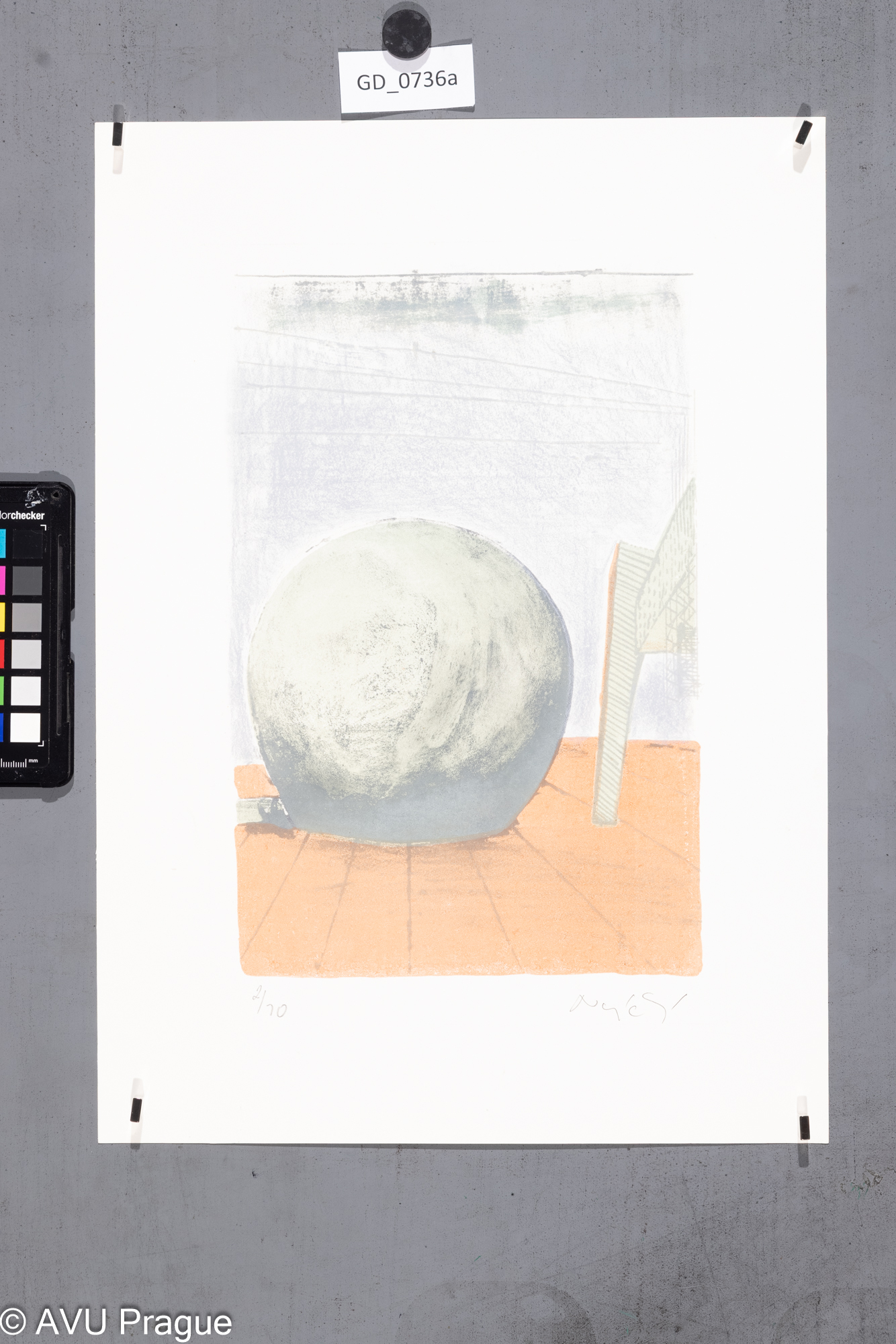 Zuzana Nováčková Socha - kouleLitografie 3 barvy28,8 x 19,242 x 30Čepelák