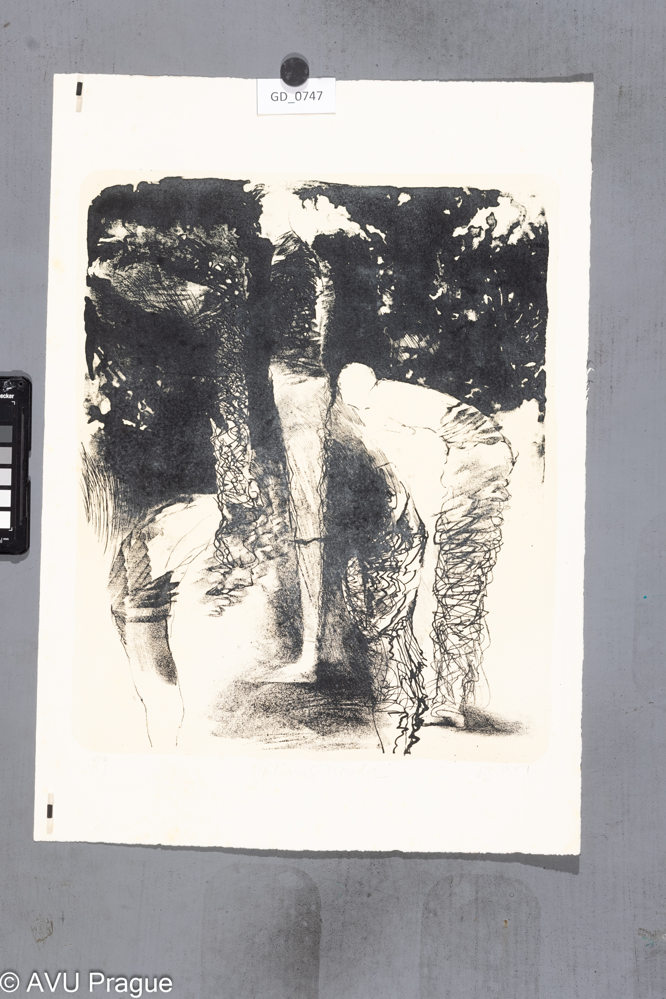 Vladímír ...Figurální kompozice08.03.1971Litografie - podtisk41 x 33,653,8 x 38