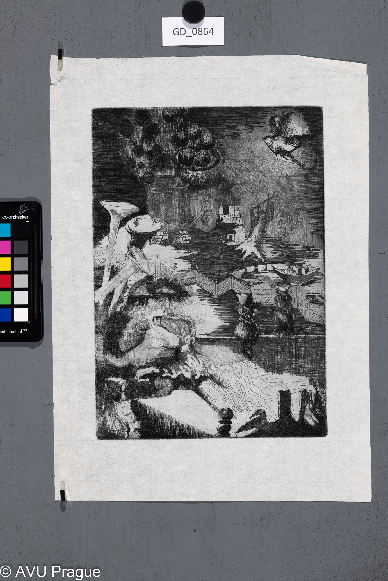 Neurčeno,Ilustrace - pohádka ?Lept / akvatinta, 29,5 x 20,5,39,7 x 28,2,