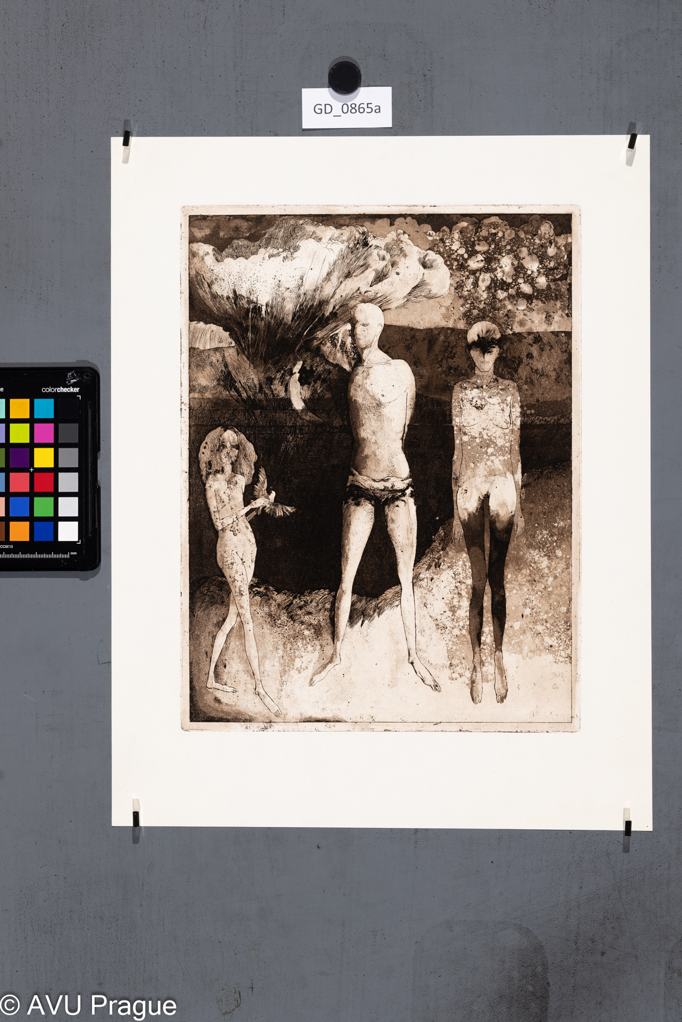 Neurčeno, Figurální kompozice,Lept / akvatinta, 32,2 x 24,4, 42,5 x 33,