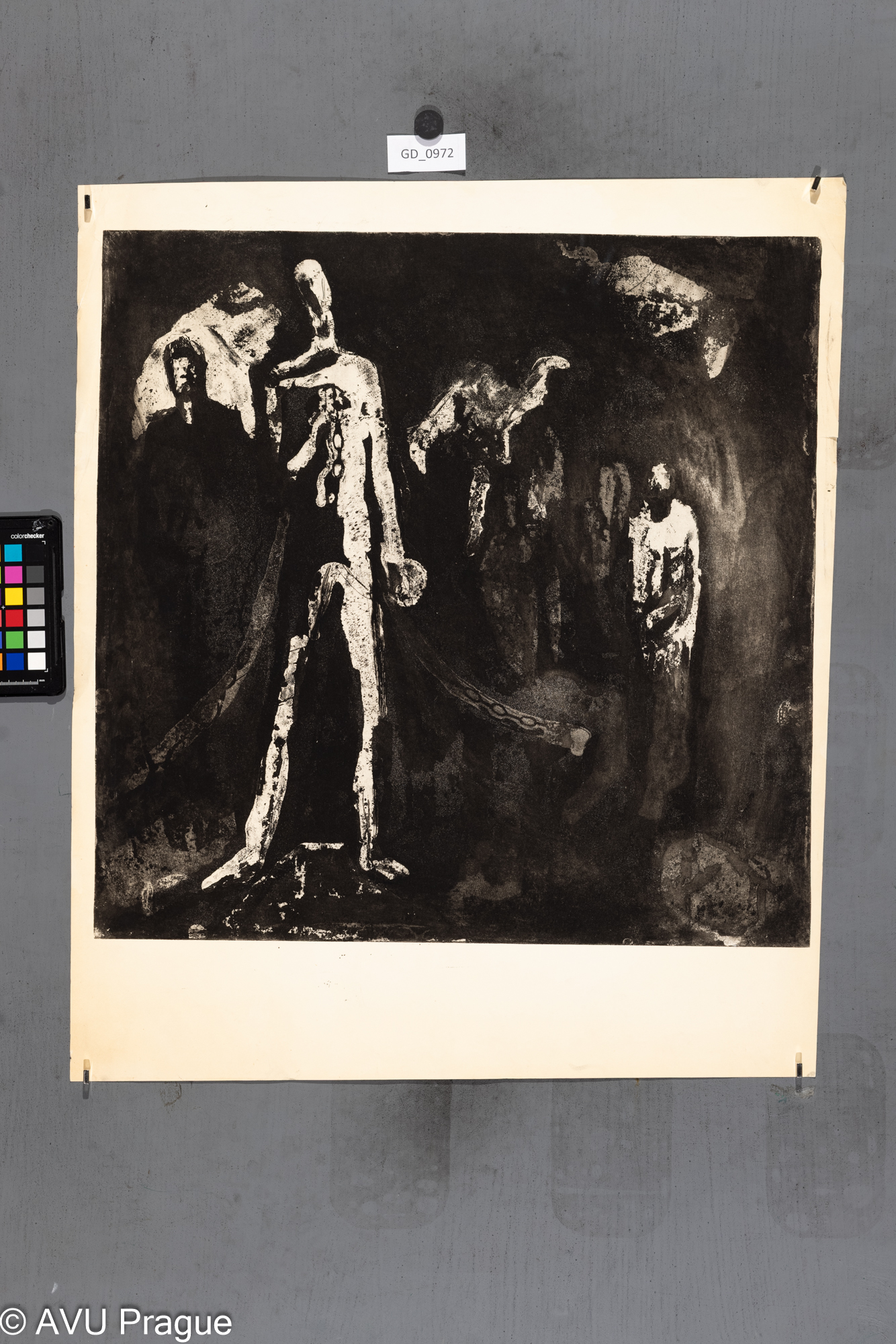 Neurčeno, Uvězněný, akvatinta,49,1 x 49,5, 62,1 x 51,8,