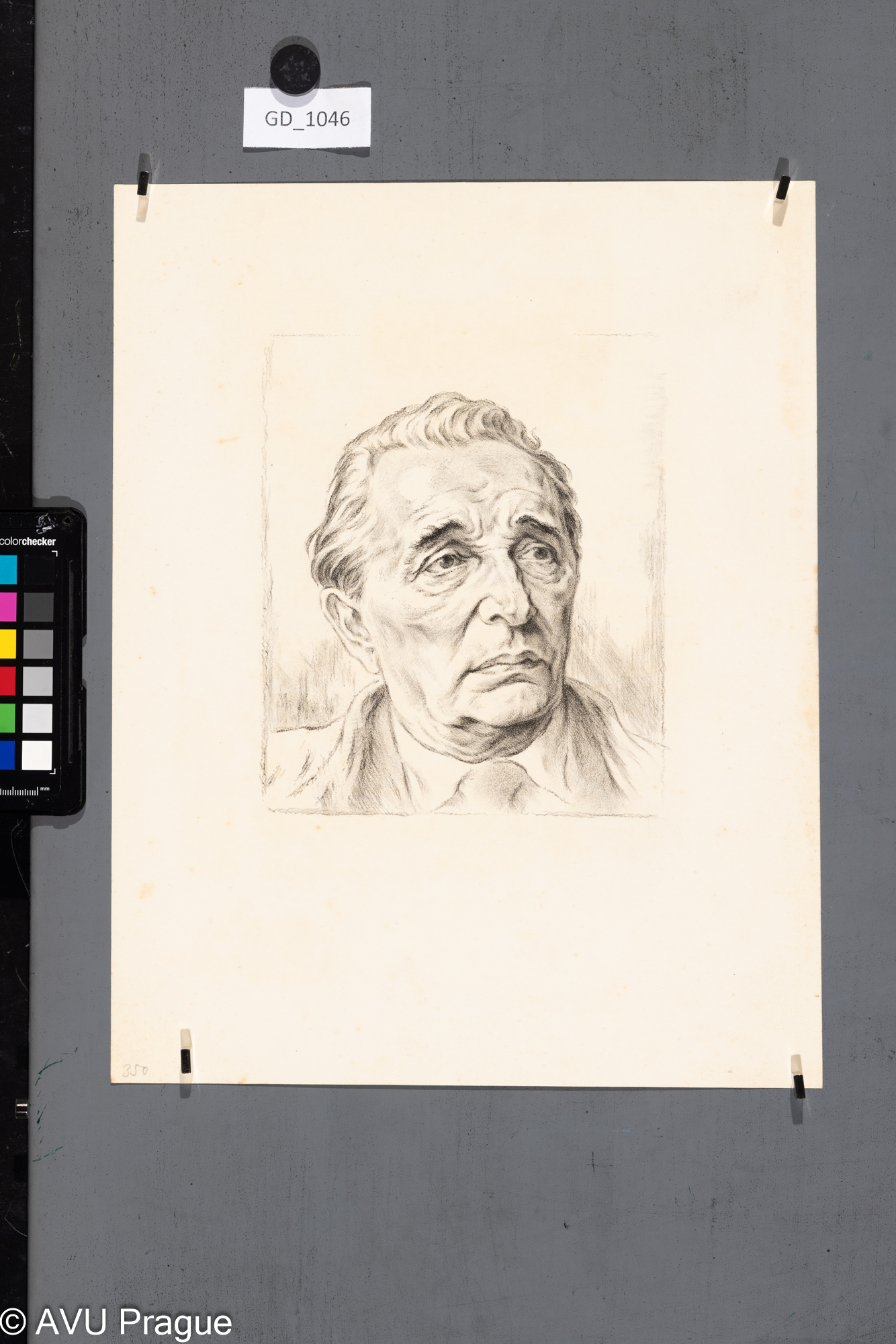 Vladimír Silovský, Karel Pokorný,Litografie , 19,8 x 16,4, 36,9 x 28,9, Švabinský