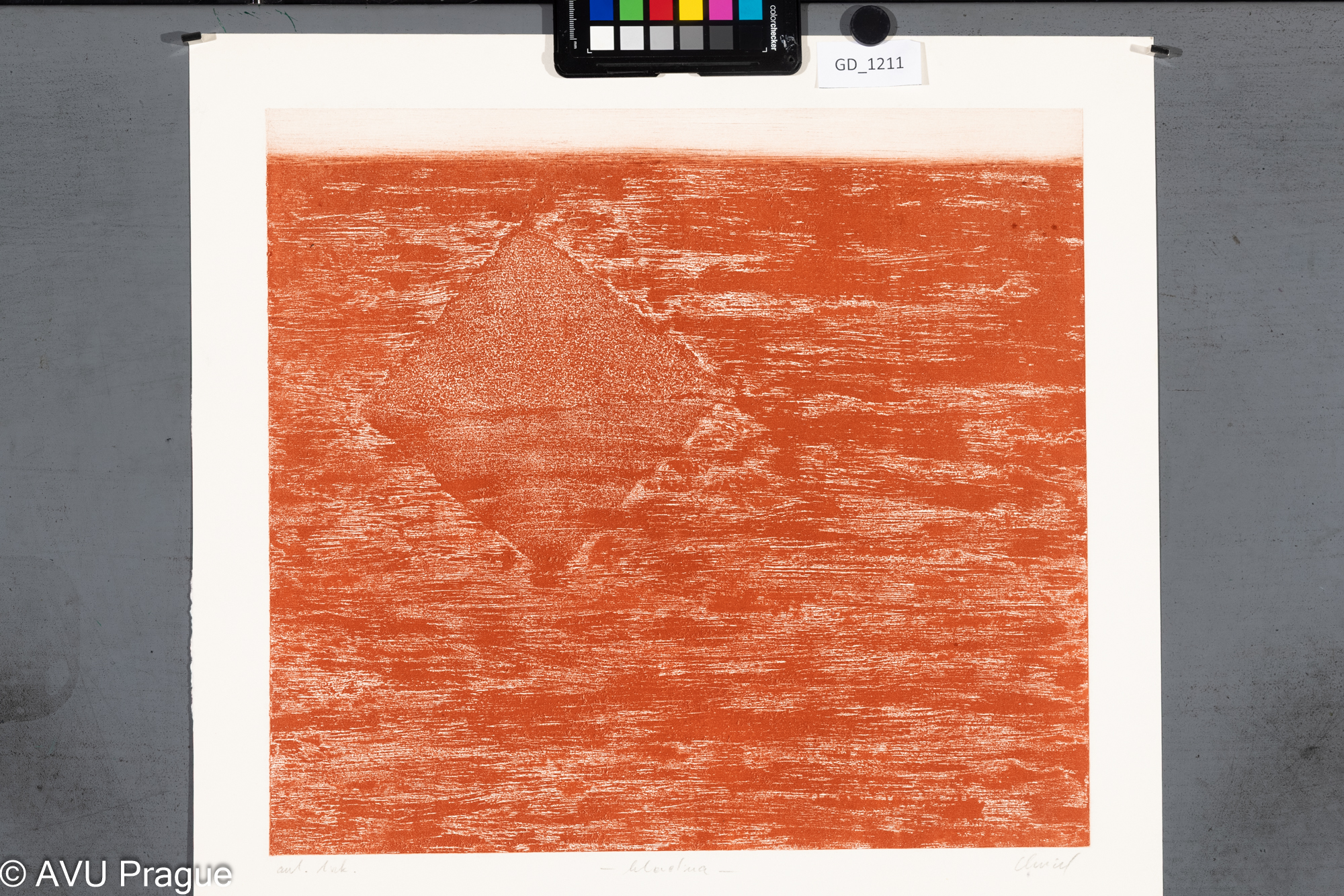 Roman Chmiel,Hladina, Měkký kryt / akvatinta, 37,5 x 41,5,     47,8 x 48,7, Čepelák