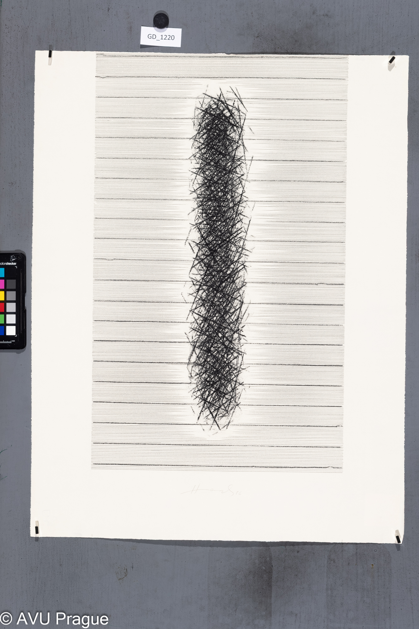 Josef Hampl,z cyklu "Náhlá příhoda" II., 1986, Litografie/soutisk, 54,4 x 32,6,62, 8 x 48,4, Masák ?