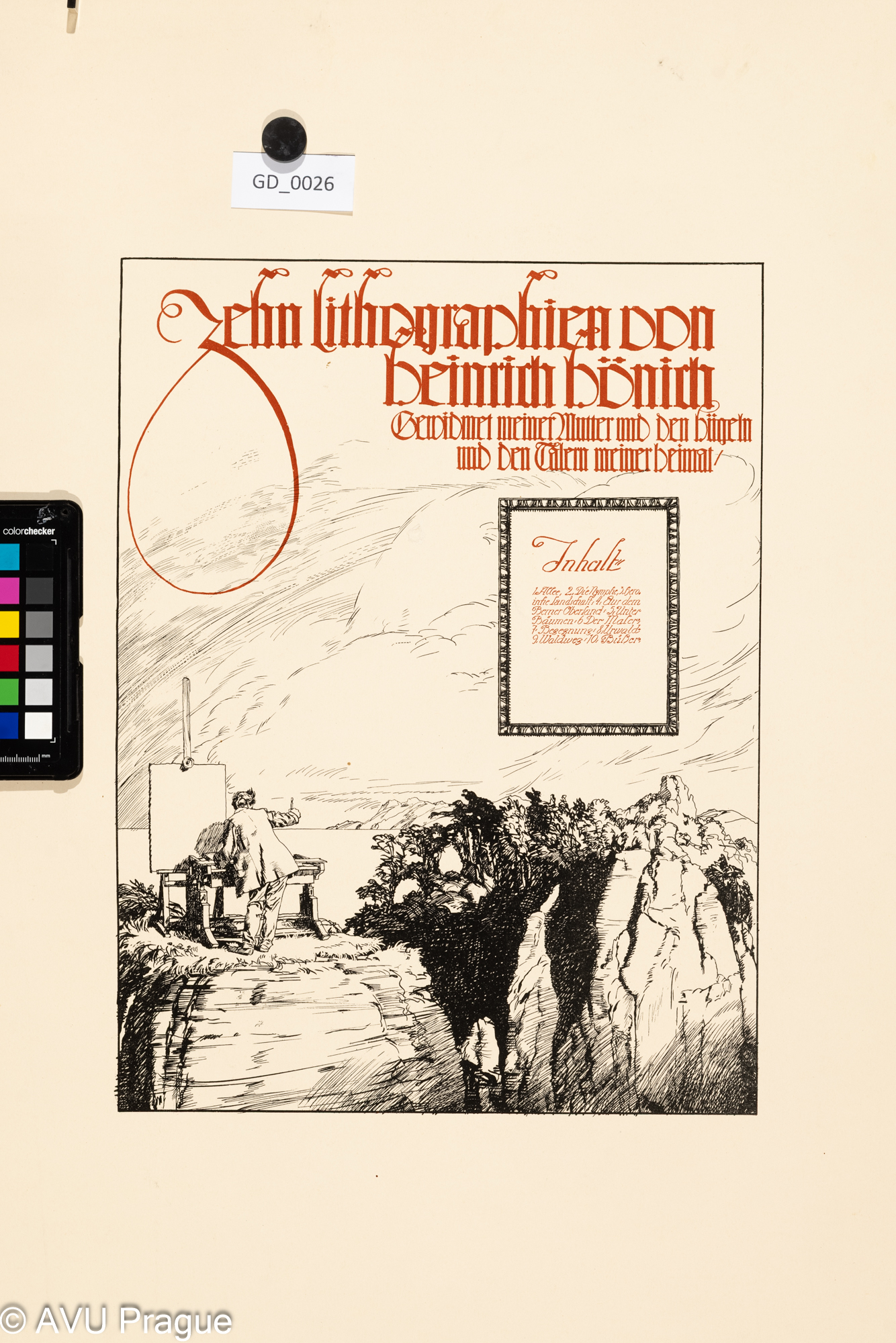 Titulní list s obsahem