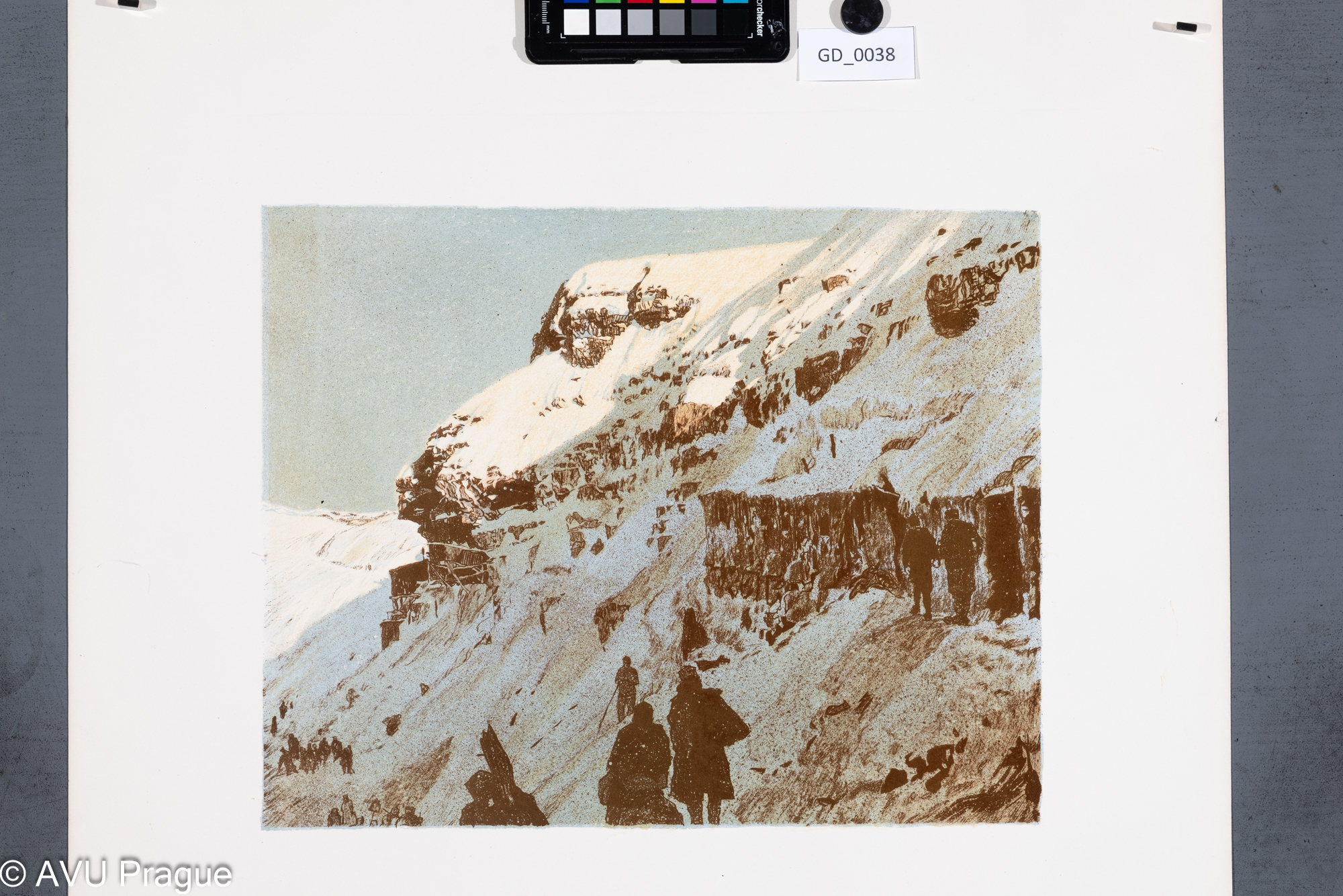 Vojáci v zasněžených horách