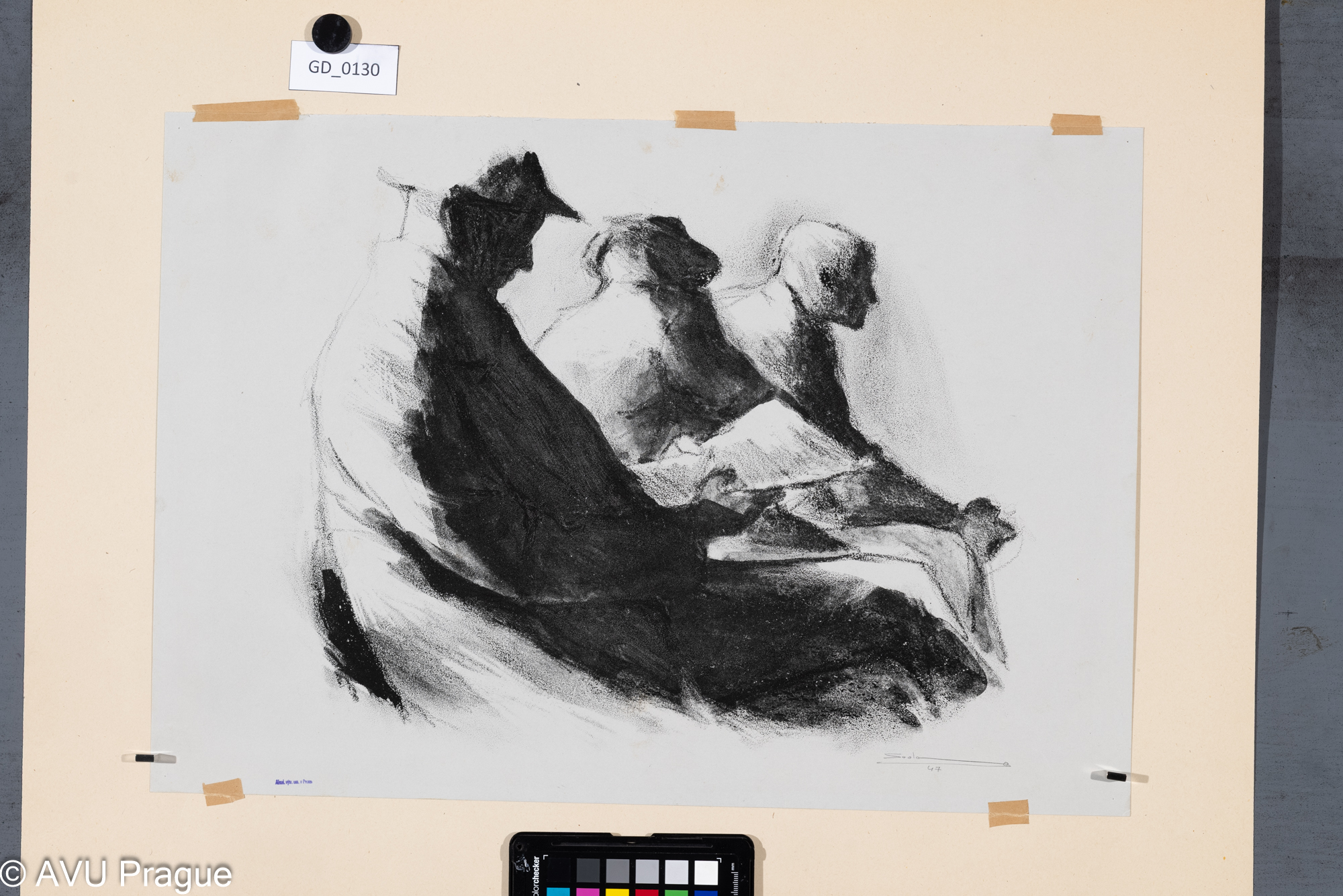 Sedící - V čekárně