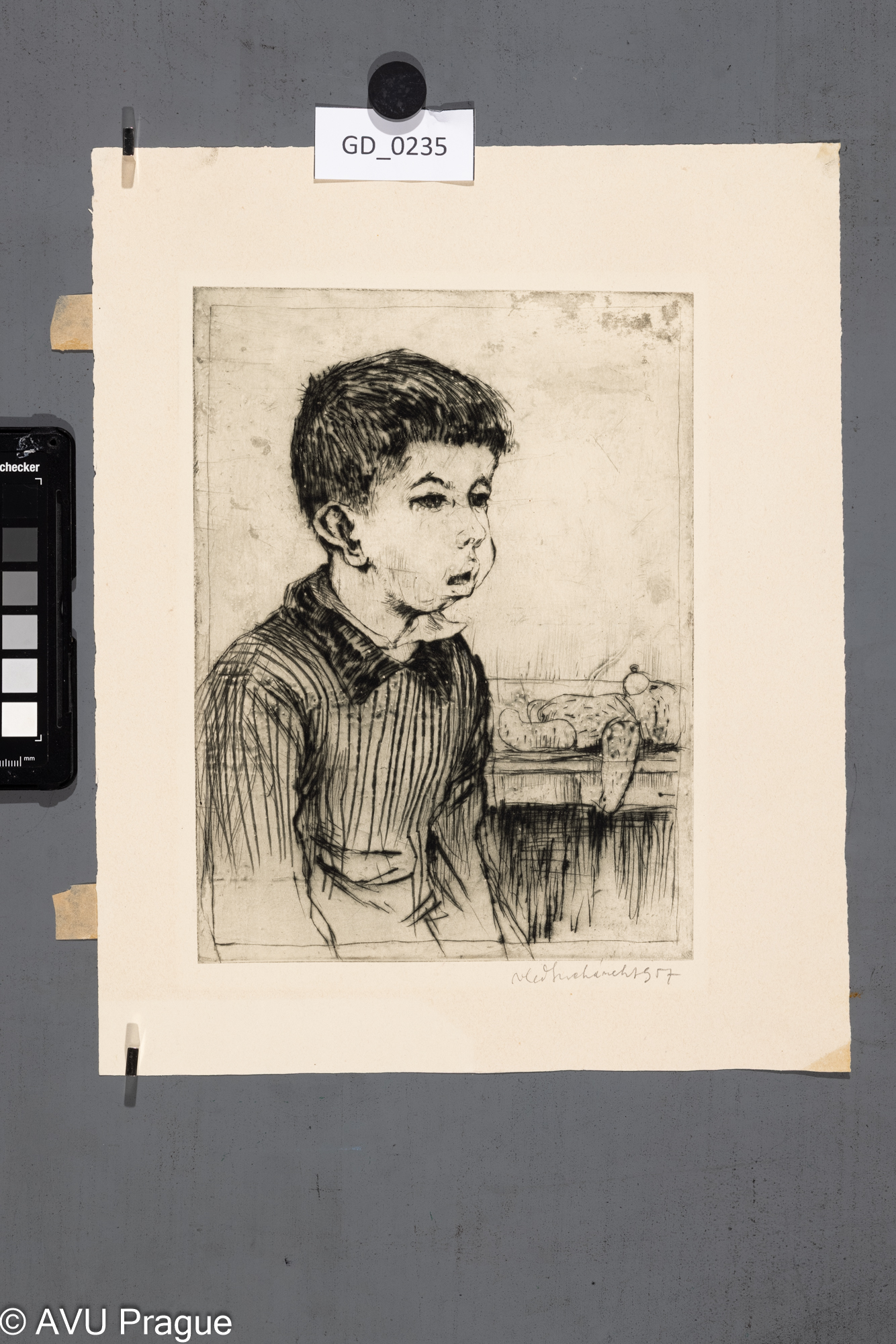 Chlapec s medvídkem