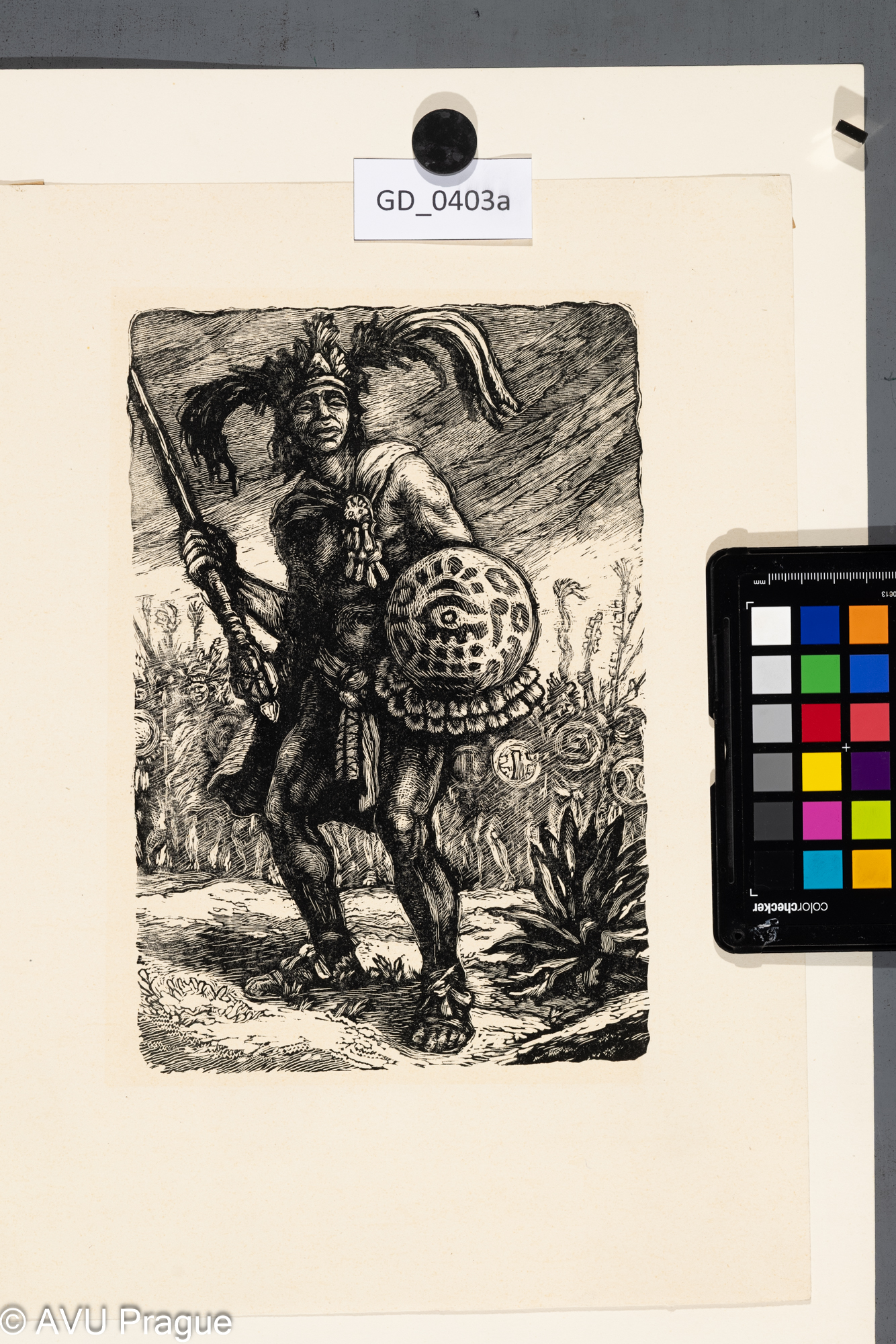 Ilustrace_Indiánský válečník