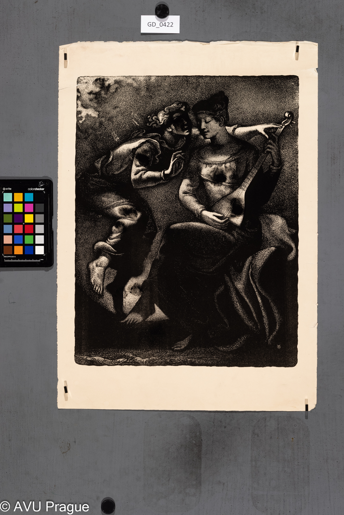 Žánr_ilustrace_hráčka na loutnu