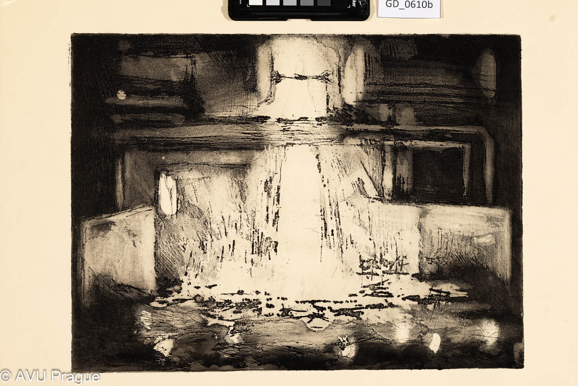 V továrně_vysoká pec