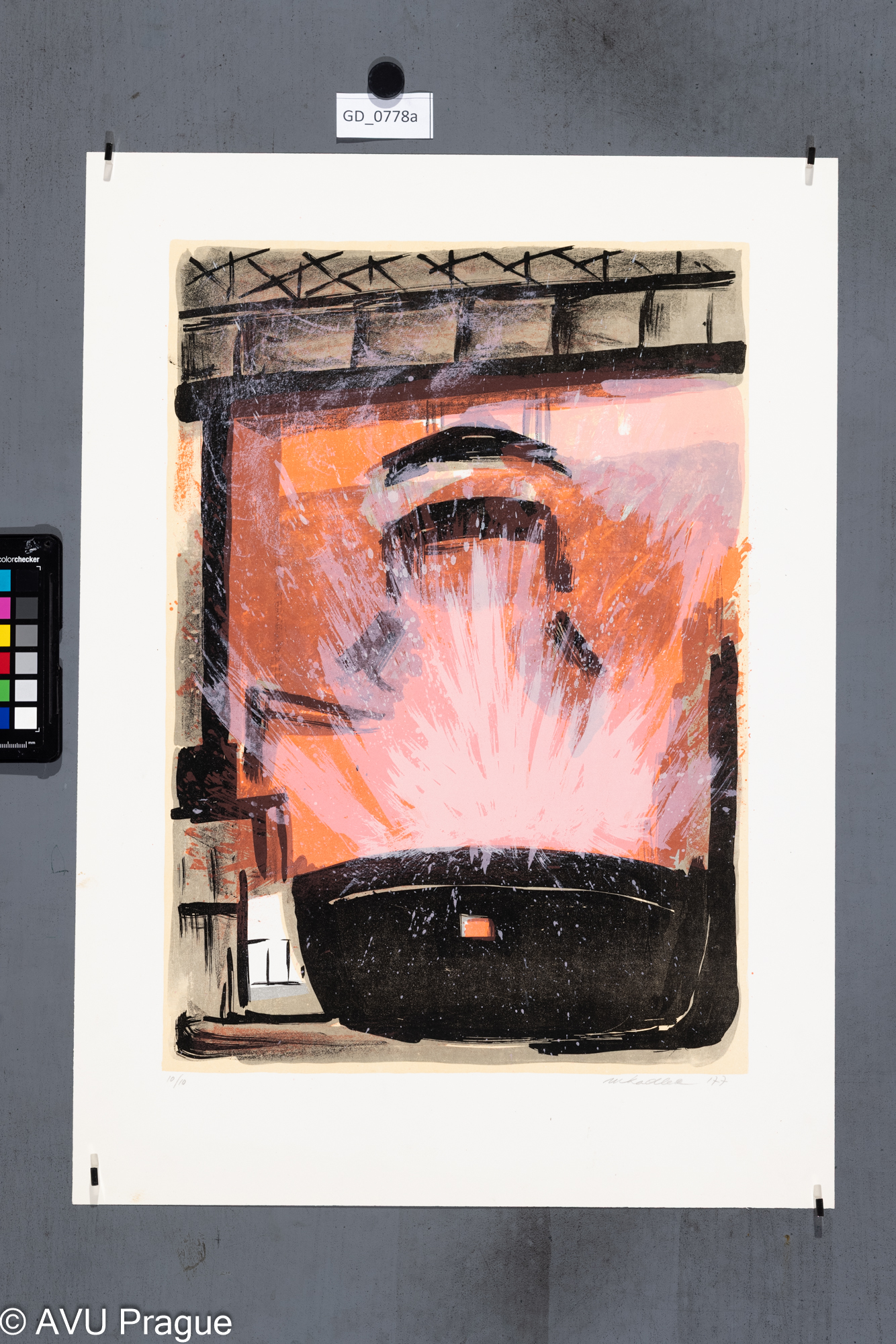 Jeřáb s pánví na Slévárně_Hutě