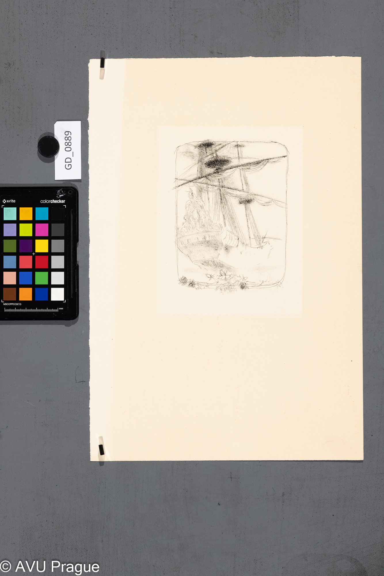 Ilustrace_loď, koráb s ružemi