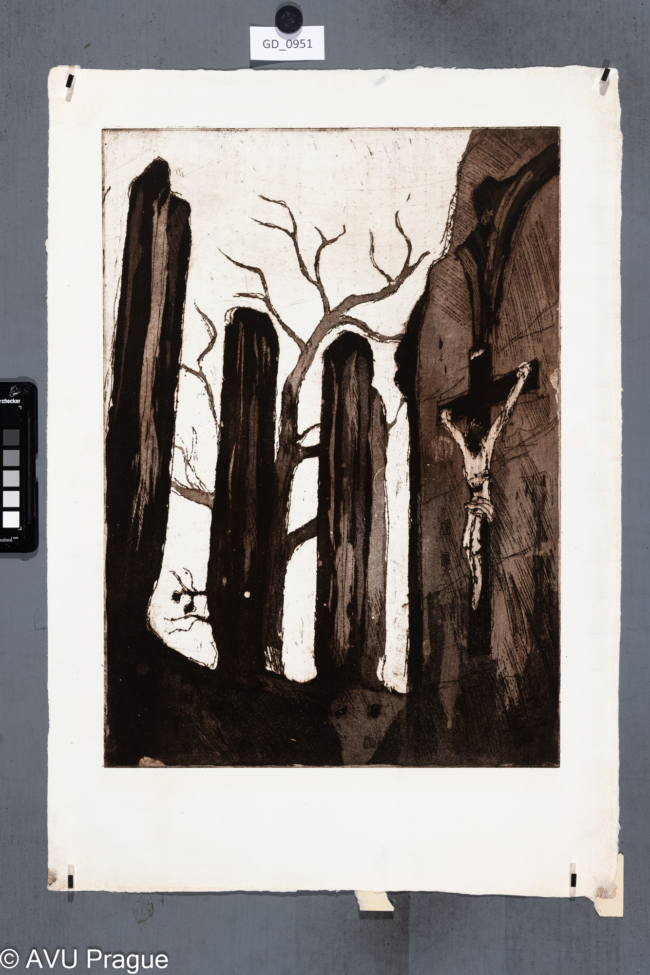 stromy s ukřižovaným kristem