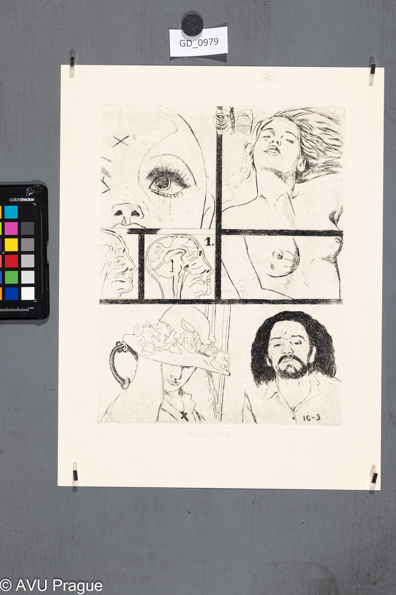 Pop-artová figurální kompozice