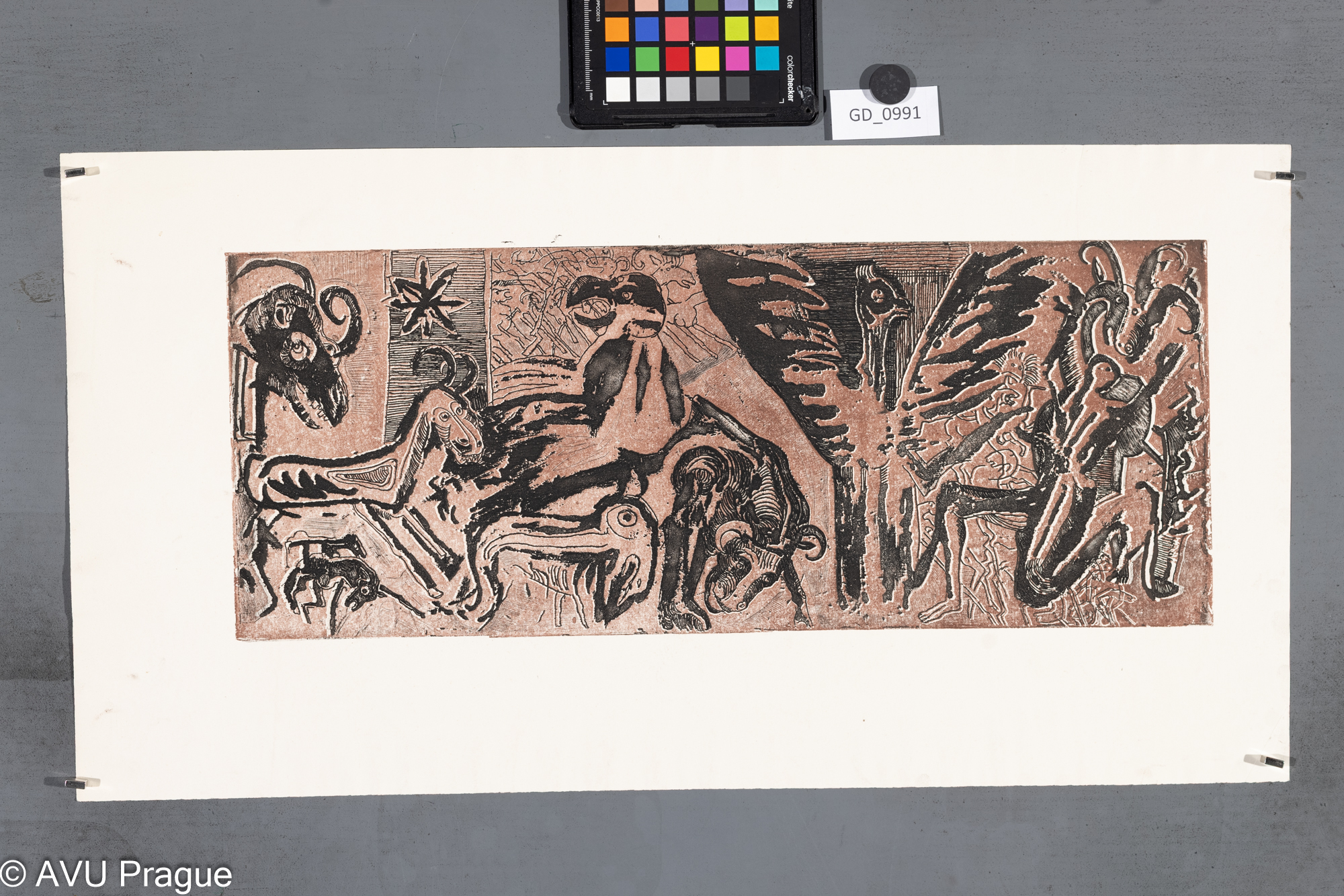 Reliéf se zvířaty