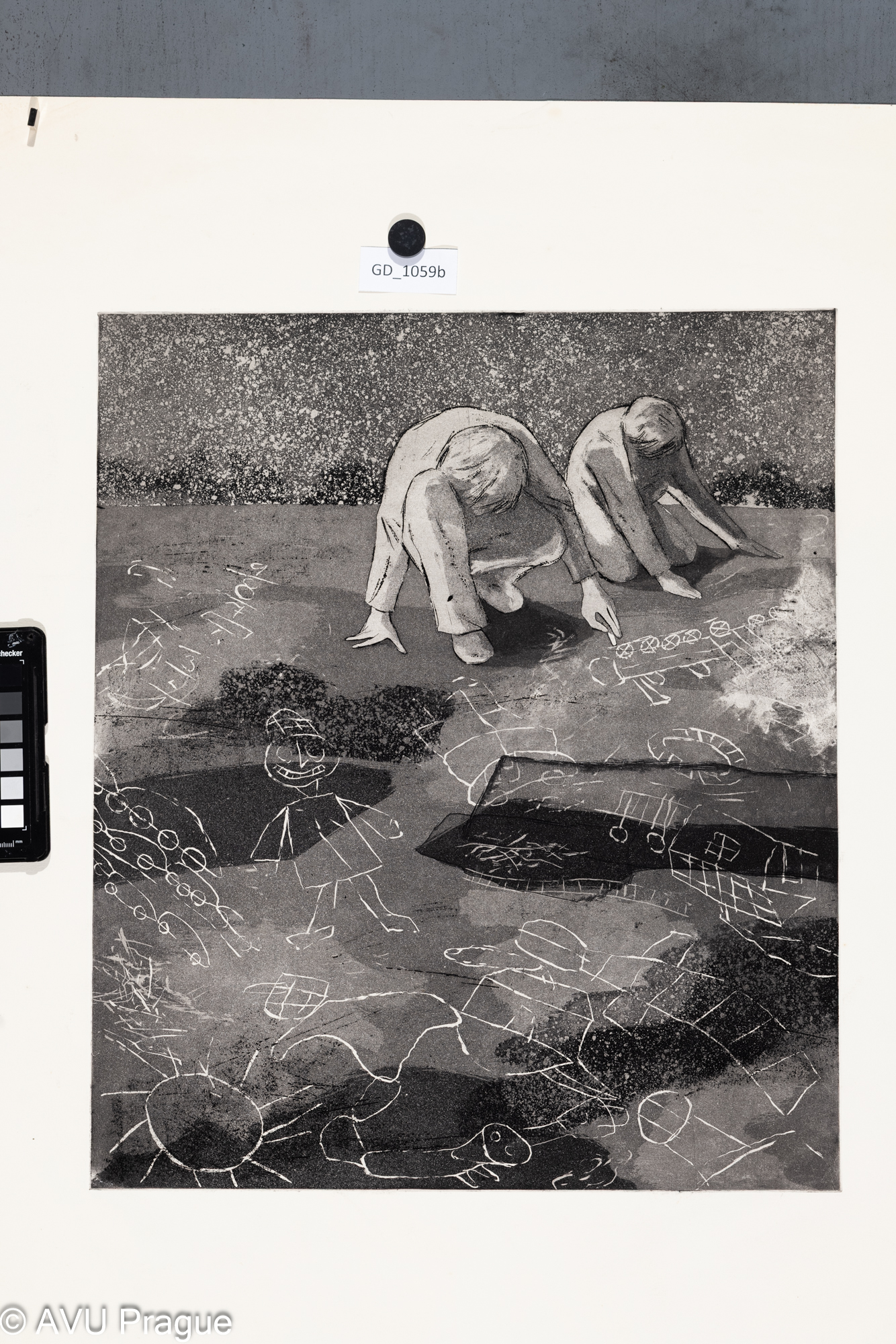 Děti na ulici s křídou