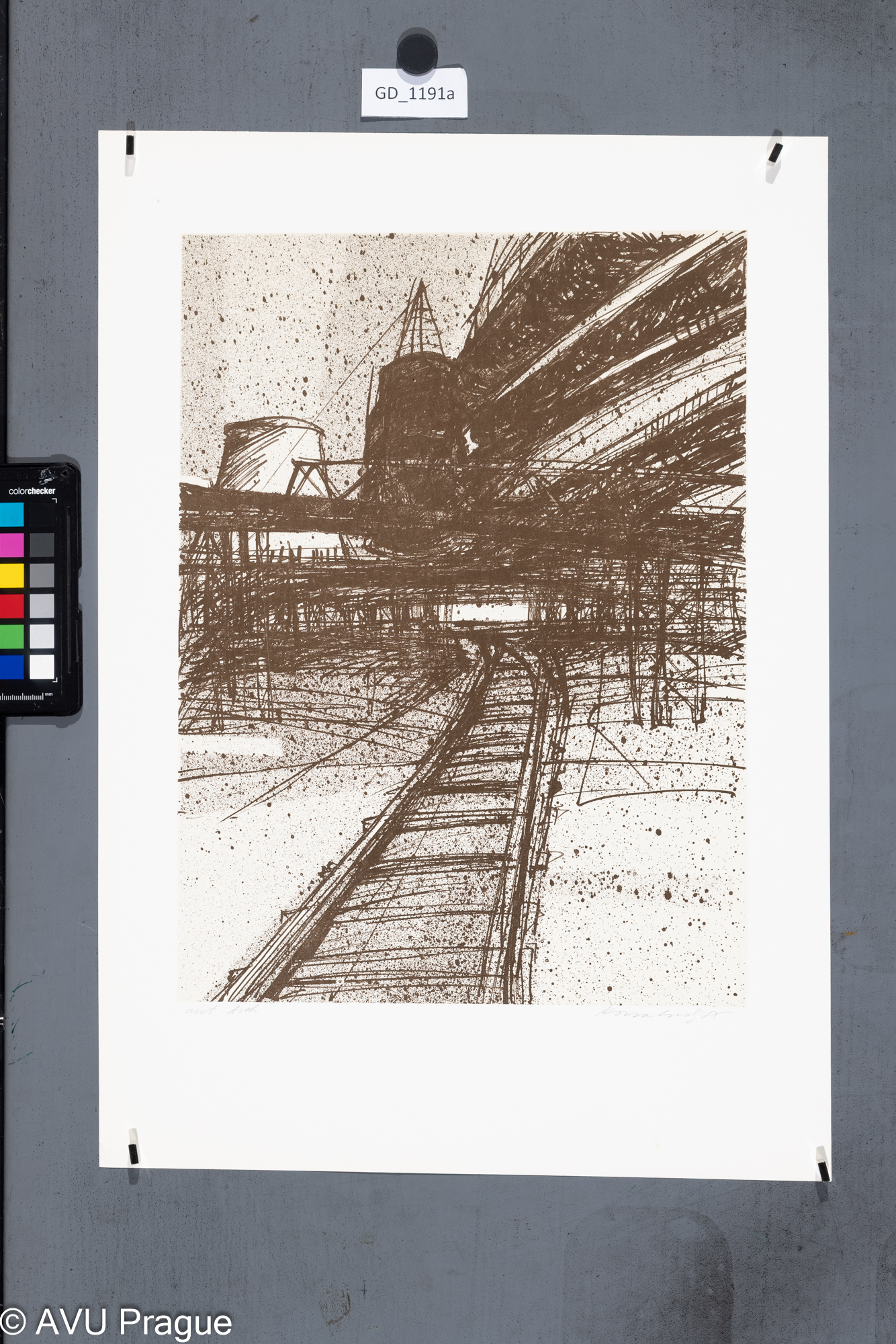 Továrenská trať v továrně